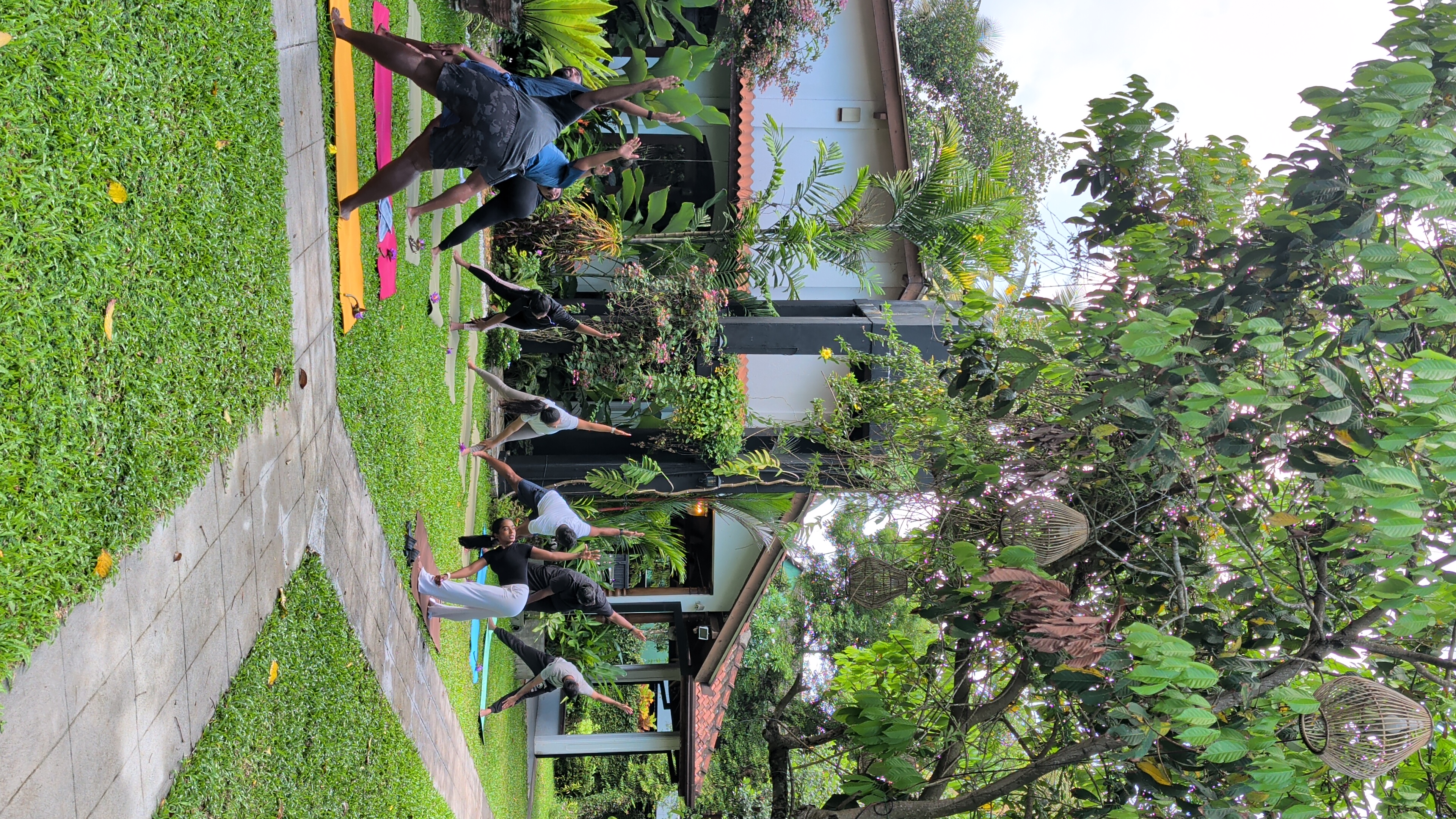 Outdoor yoga